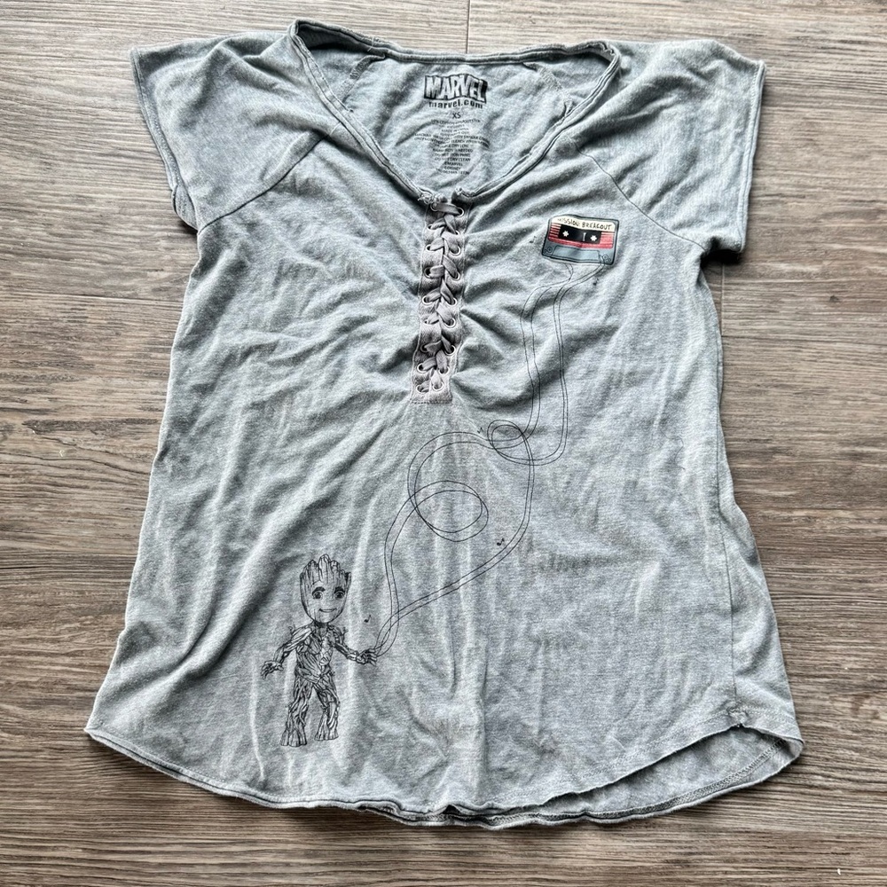 Marvel Guardians of the Galaxy Mission Breakout Groot Disneyland Shirt- Size XS